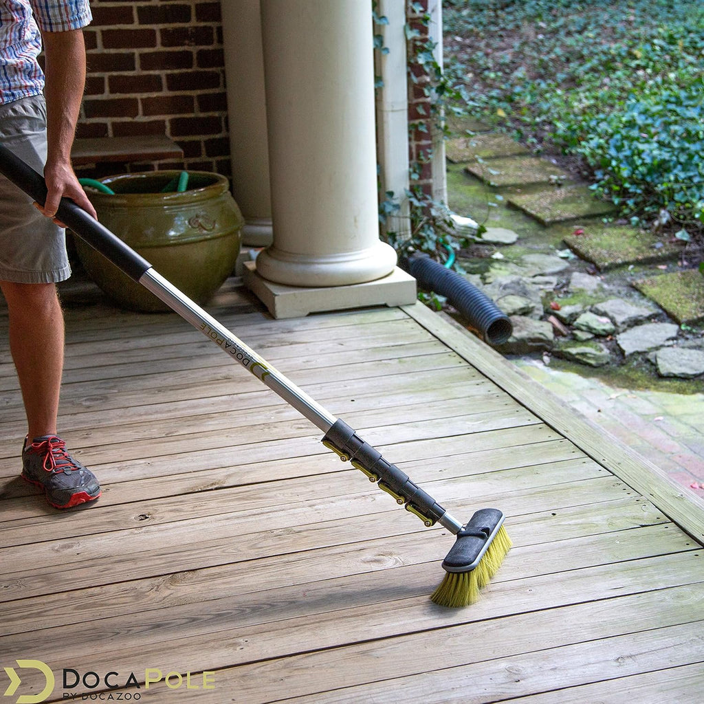 11 Inch Medium Bristle Deck Brush with Telescoping Pole L403157