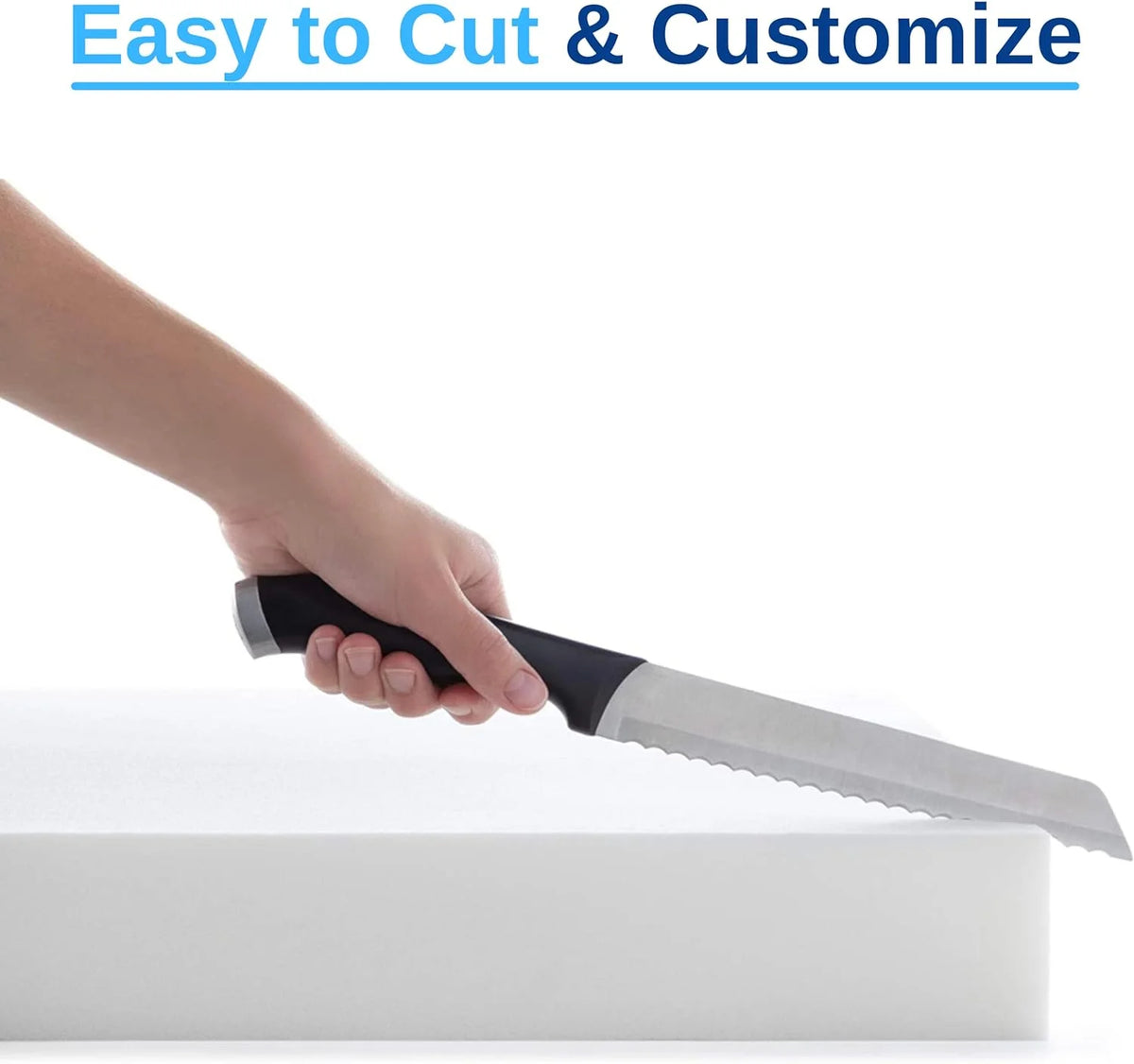 18" X 82" Cool Gel Memory Foam Bench Cushion Replacement Medium Firm W63532