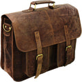 Leather Laptop Messenger Bag J3408