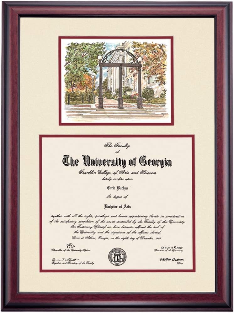 Black/Cherry Mat 12 x 15 Diploma Frame O819086