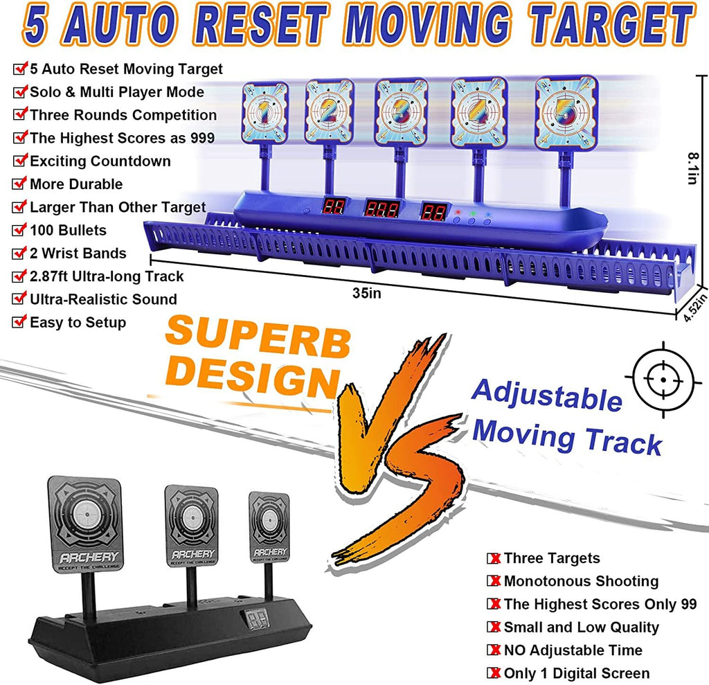 Electronic Digital Target with Moving Track V88936