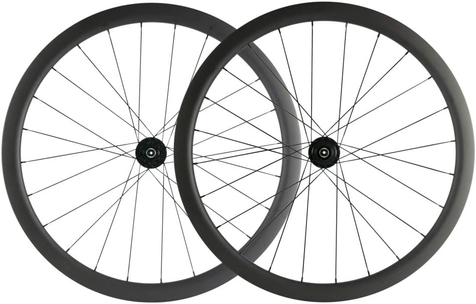 Carbon Fiber Disc Brake Wheelset 700c Road Wheel 25mm Width UD Matt 30mm H2150