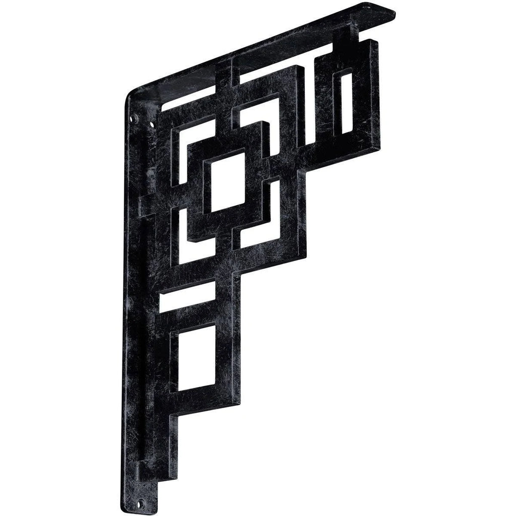 Wrought Iron Bracket Antiqued Pewter T15225