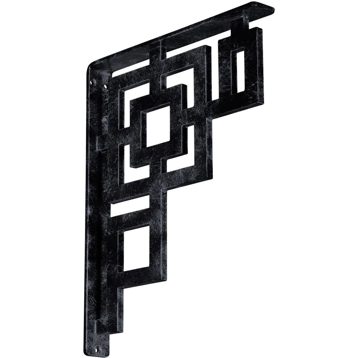 Wrought Iron Bracket Antiqued Pewter T15225
