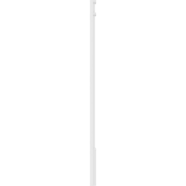Fluted PVC Pilaster with Decorative Capital and Base (Pair) U36292