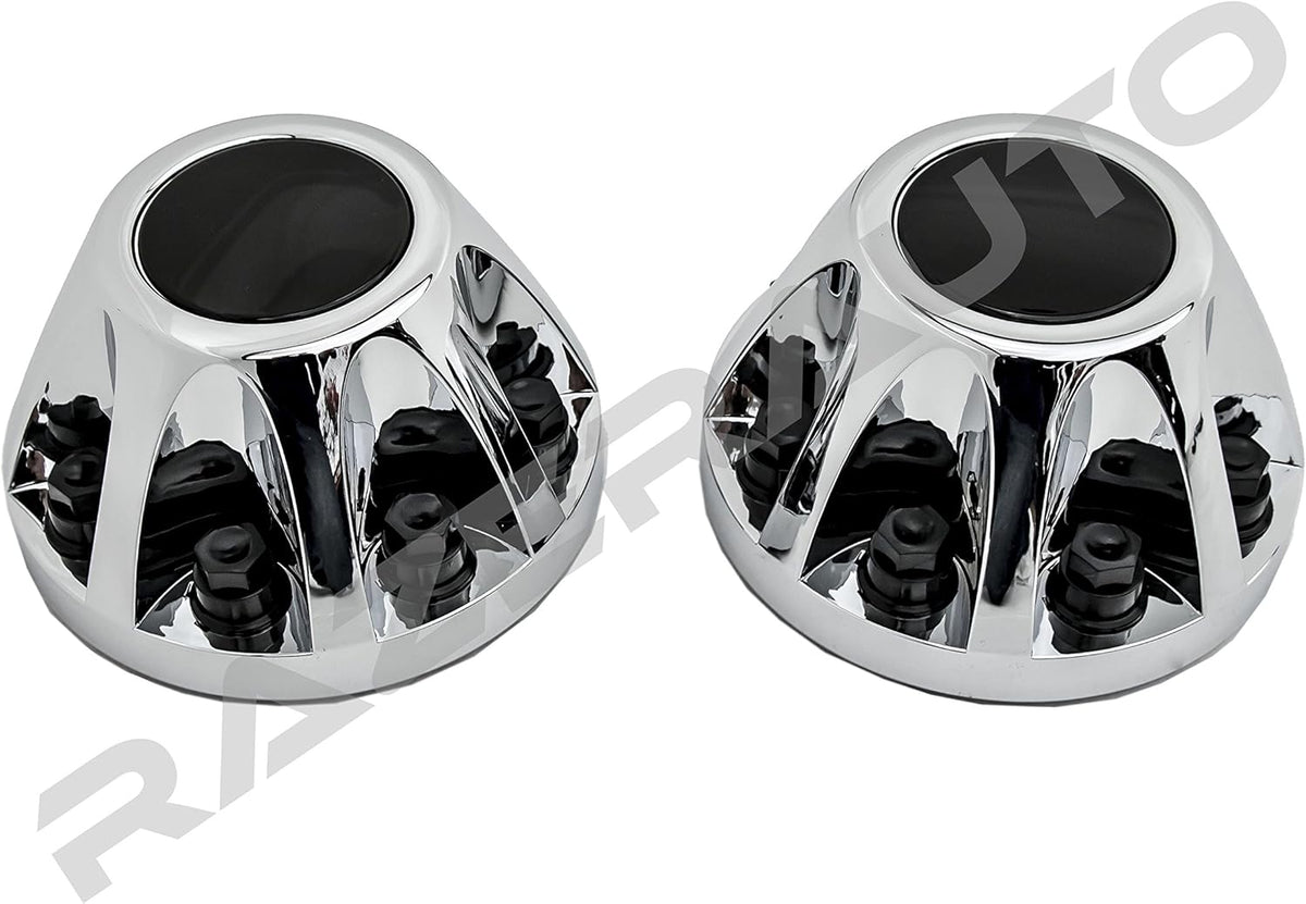 Chrome 17" 2pcs Rear Wheel Center Hub Cap Cover for Chevy Silverado 3500 Dually & GMC Sierra 3500 T90763