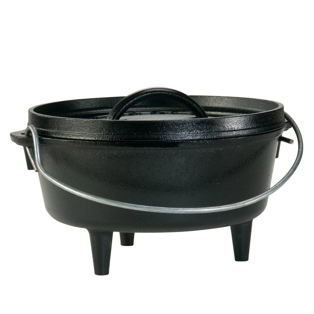 Black 8 qt Cast Iron Dutch Oven O334
