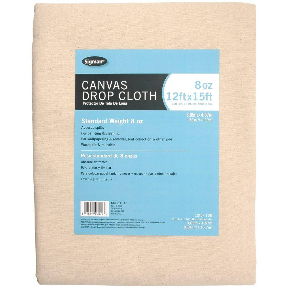 Beige Canvas Drop Cloth 8 oz K47165