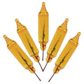 2.5 Volt 100 Ma Pinched Base Glass Yellow Incandescent K3340