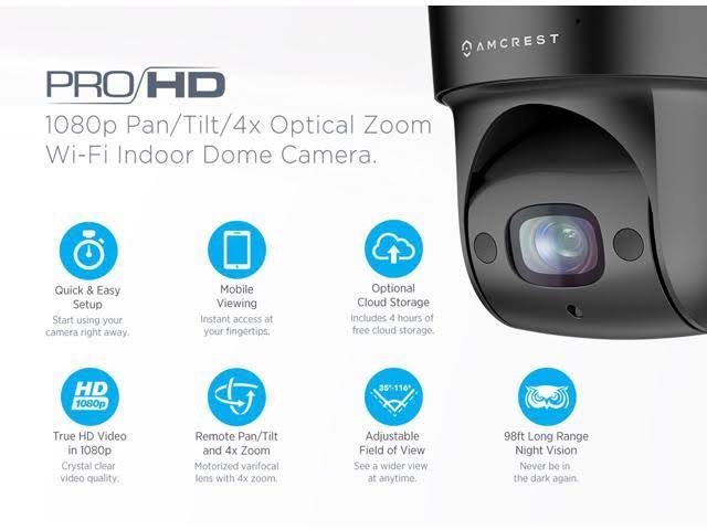 Indoor WiFi PTZ 1080p Wireless IP Camera T743365