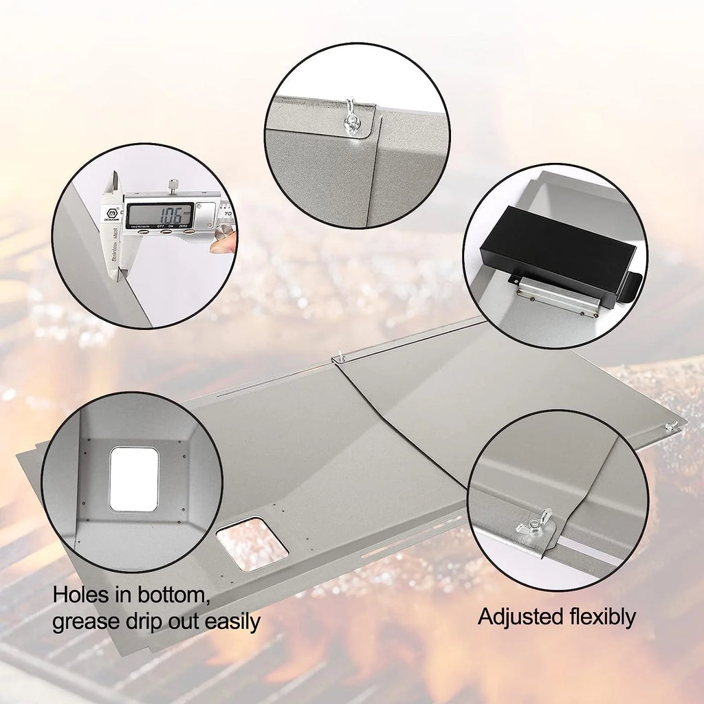 Universal Grease Tray with Catch Pan for Gas Grill F393445