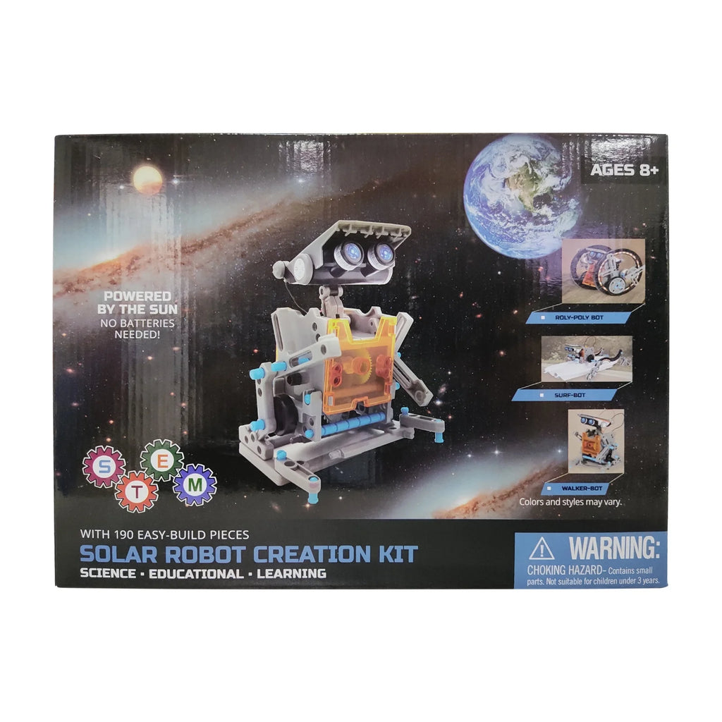 190 Pieces DIY Solar Powered Robot Construction Kit N886176