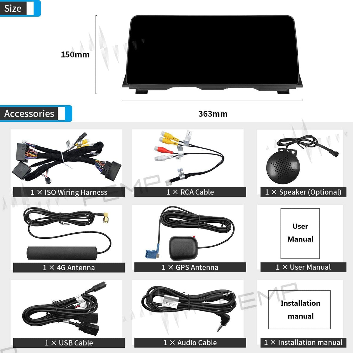 12.3 IPS Touch Screen Car Display for 5 Series D358716