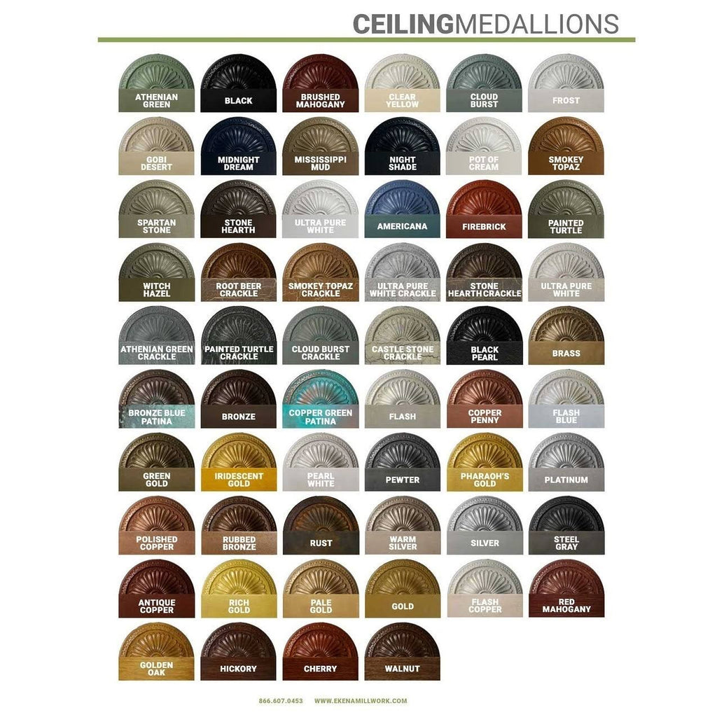 26 3/8x22W x 17 1/4x22H x 1 3/4x22P Ceiling Medallion R490208