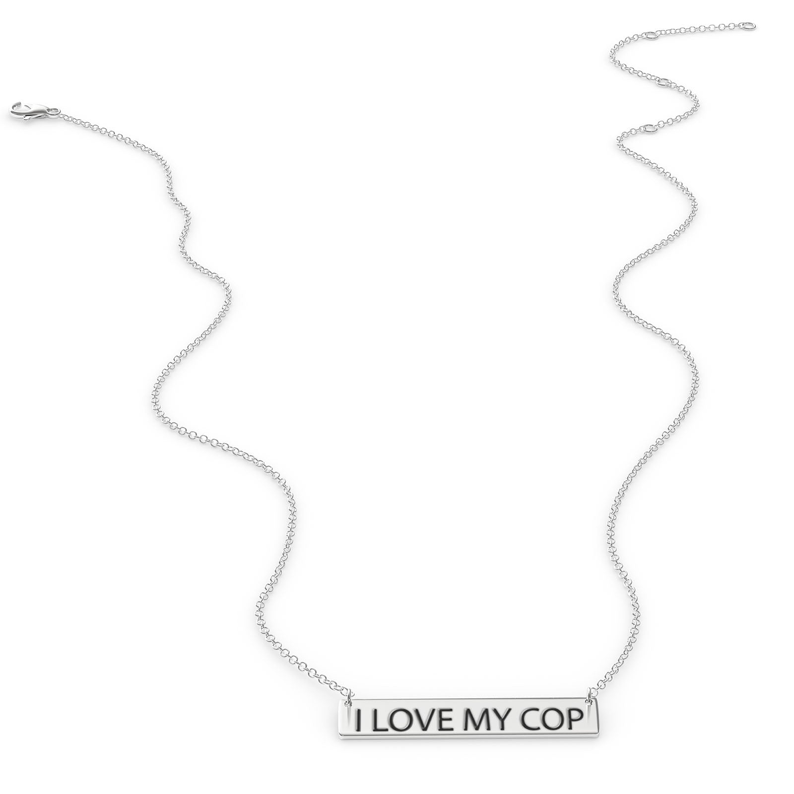 Sterling Silver Bar Pendant Necklace H30486