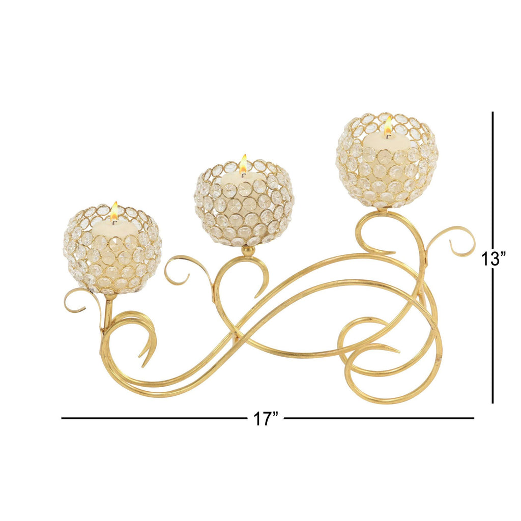 Gold-Tone Candle Holder T6300