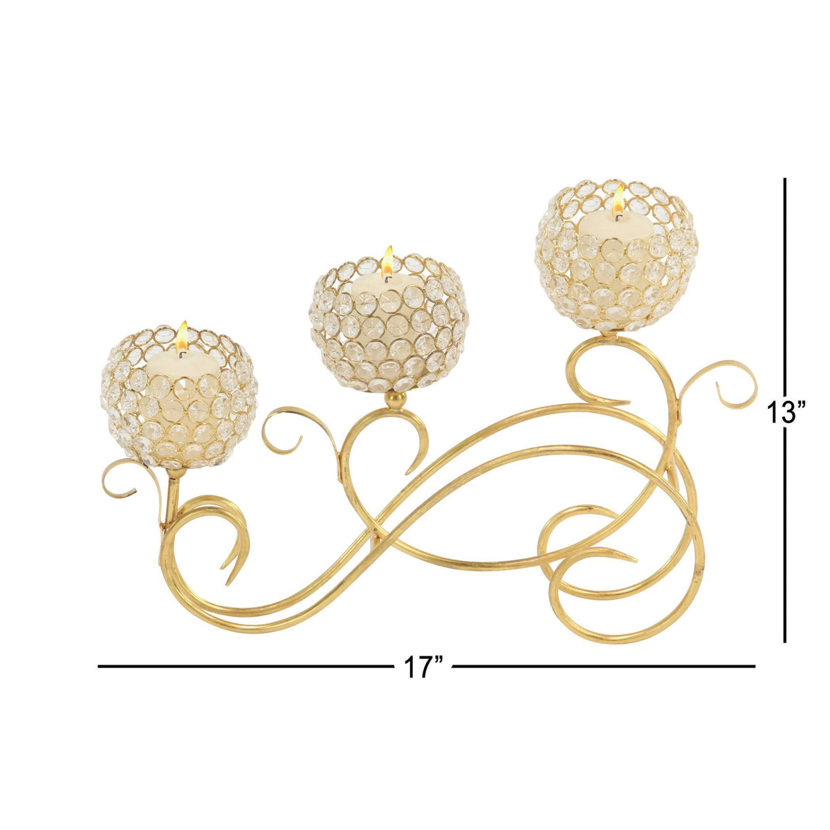 Gold-Tone Candle Holder T6300