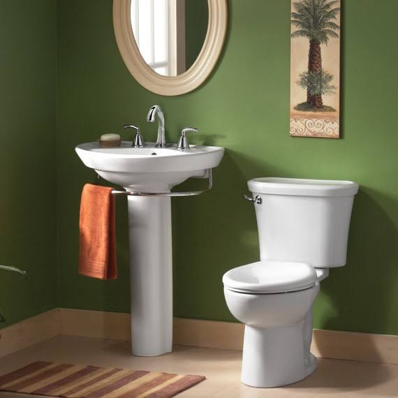 White Wall-Mounted Pedestal Lavatory Top with Single Faucet Hole G74729