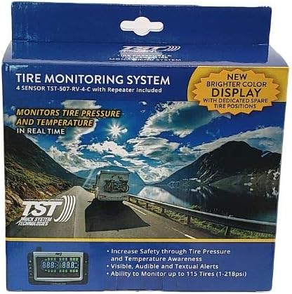 Tire Pressure Monitor with 4 Cap Sensors with Color Display I645560