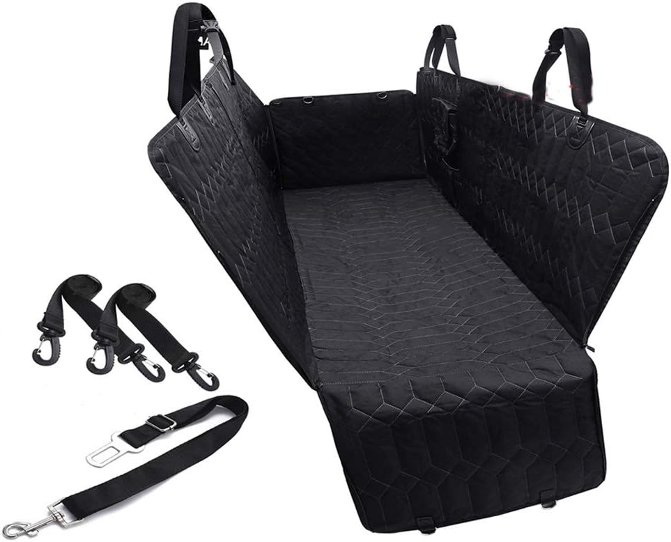 Waterproof Hammock Car Seat Cover for Dogs (Gray, 56") Pack of 2 R243
