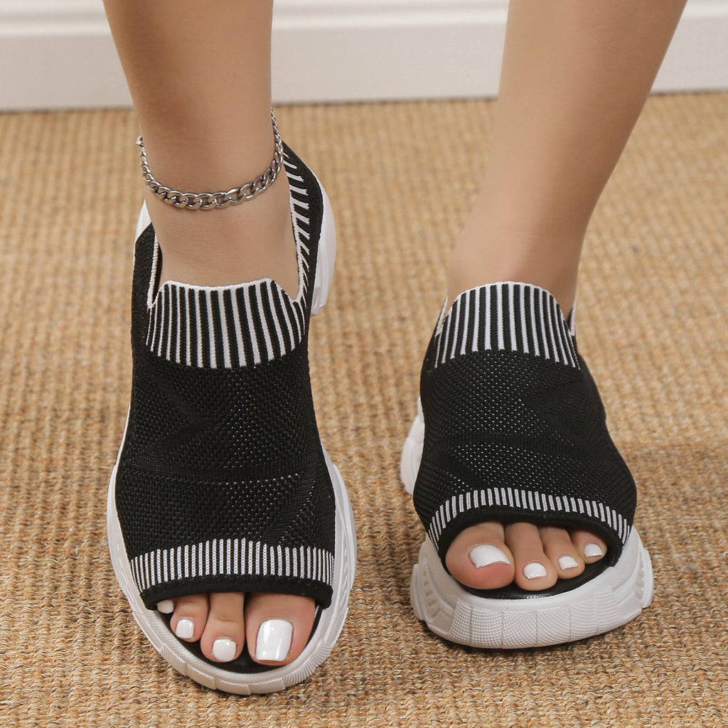Thick Sole Wedge Fish Mouth Sandals G97897