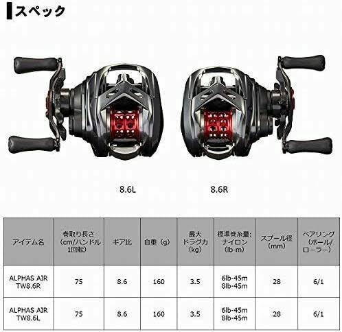 Alphas Air tw 8.6L (Left Handle) C458