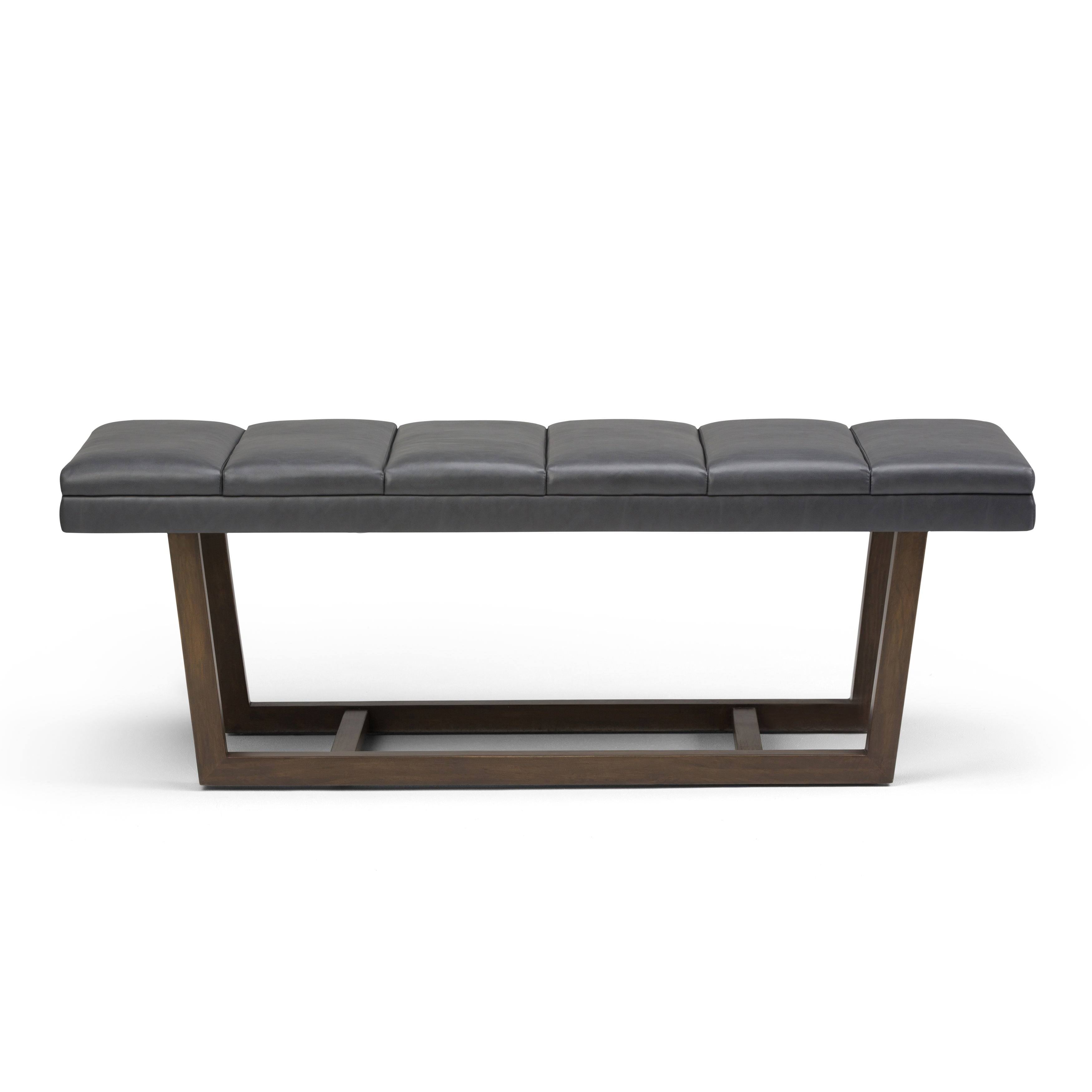 Stone Grey Ottoman Bench H3805