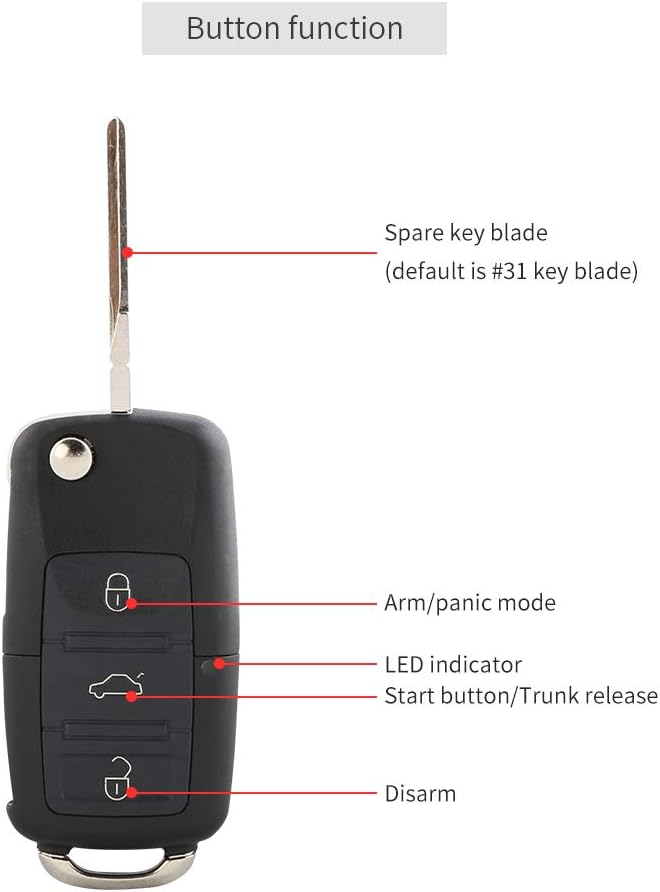 PKE Car Alarm System Remote Starter Push Button Keyless Go System Z3596