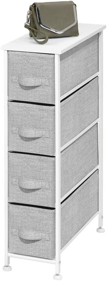 4 Drawer Tall Storage Tower Organizer Nightstand T667