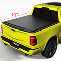 Truck Bed Tonneau Cover Soft Roll Up with Reflective Strip G755810