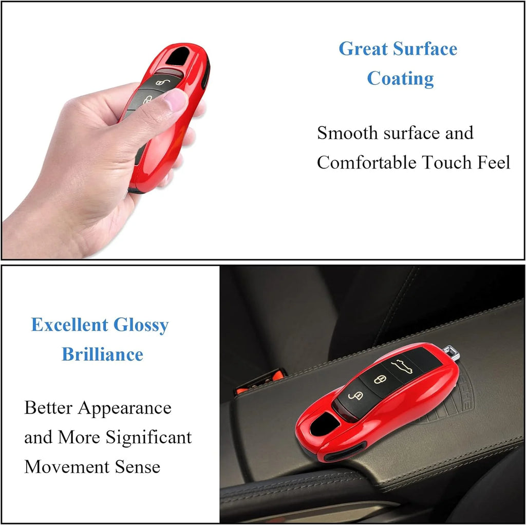 Red Painted Smart Key Fob Shell 3 Pcs N205545