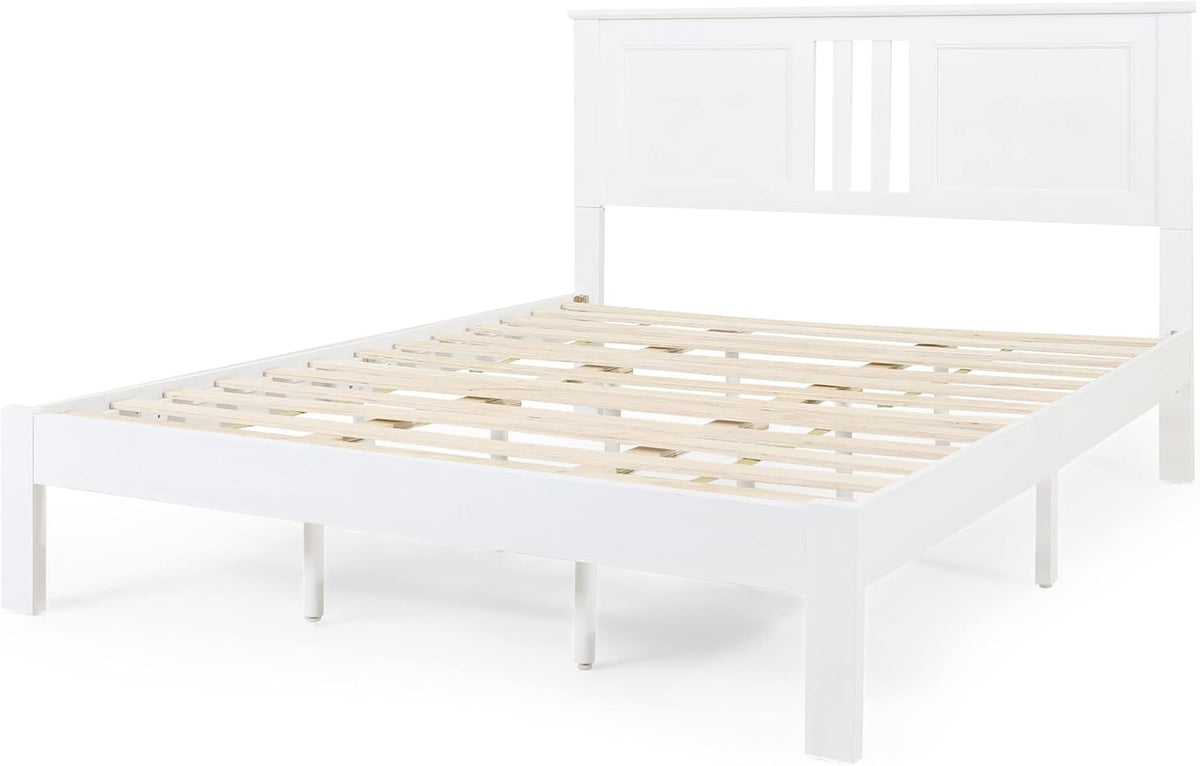 Gray Acacia Wood Queen Bed Platform M344907
