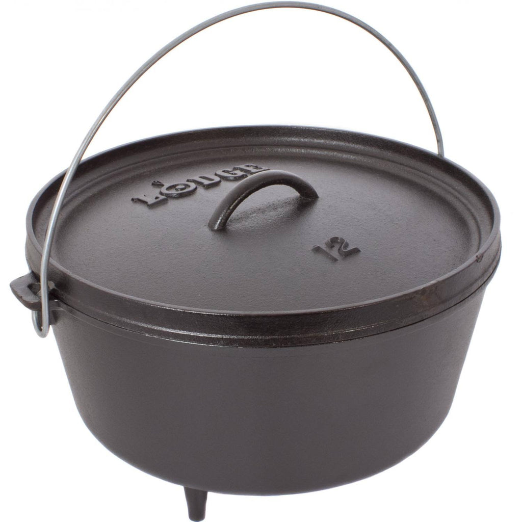 Black 8 qt Cast Iron Dutch Oven O334