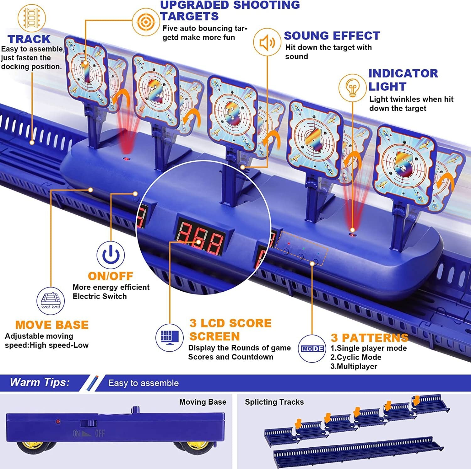 Electronic Digital Target with Moving Track V88936
