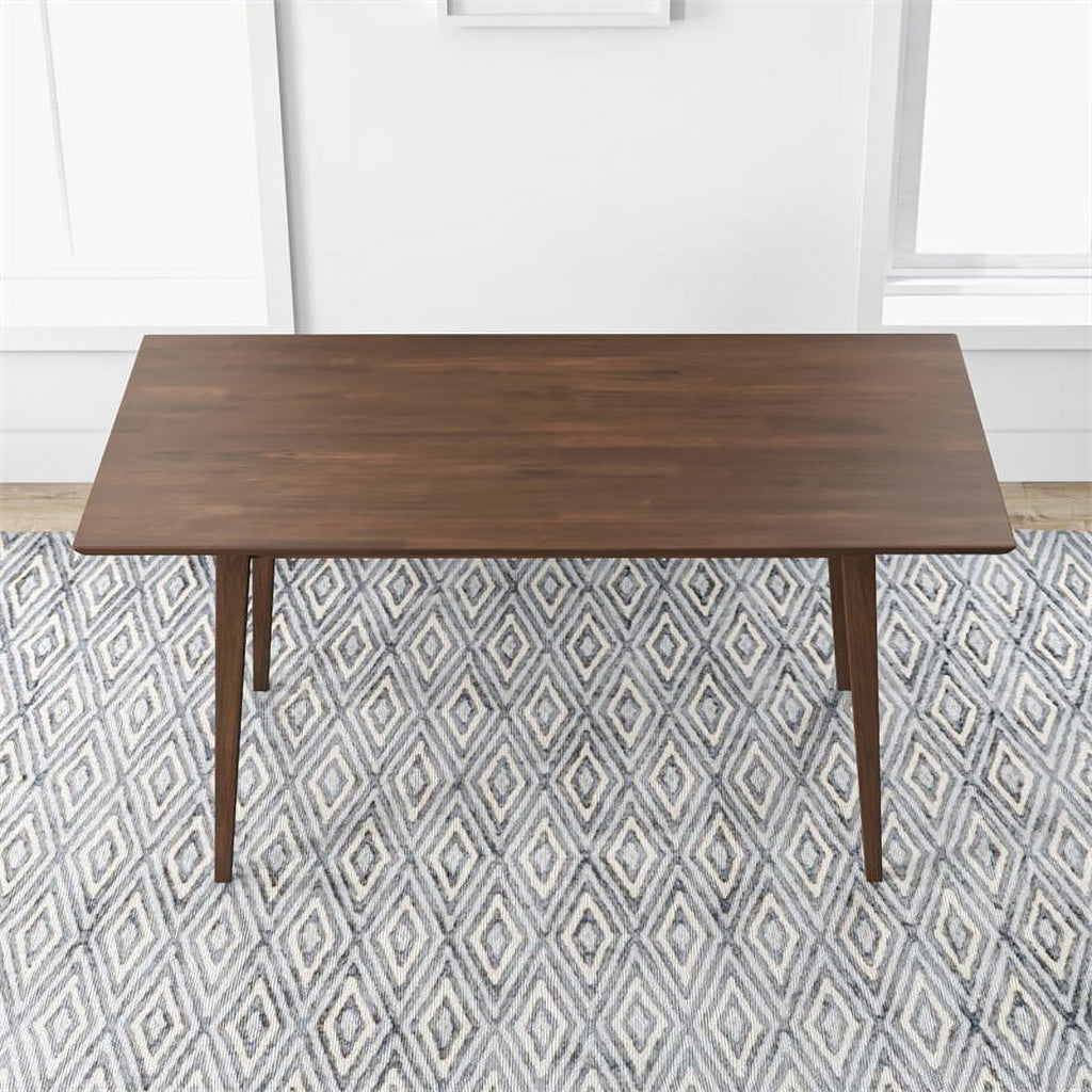 Brown Walnut Wood Large Dining Table Z136057