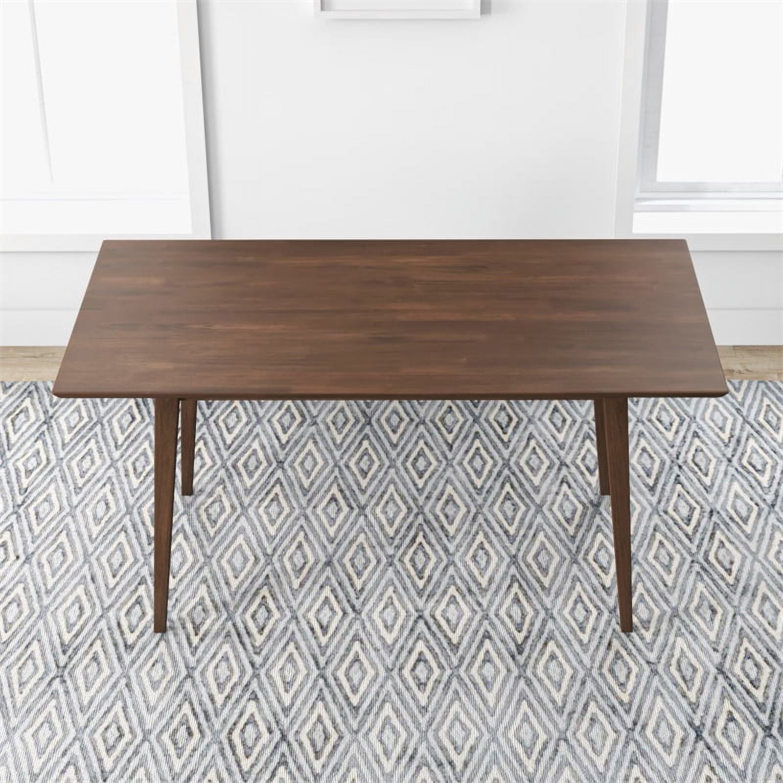 Brown Walnut Wood Large Dining Table Z136057