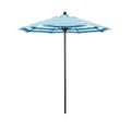 7.5 ft. Stone Black Aluminum Patio Umbrella with Fiberglass Ribs X78776