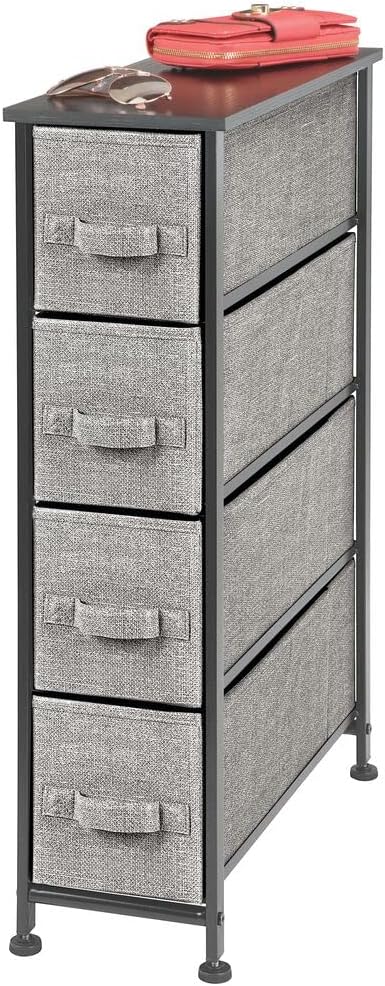 4 Drawer Tall Storage Tower Organizer Nightstand T667