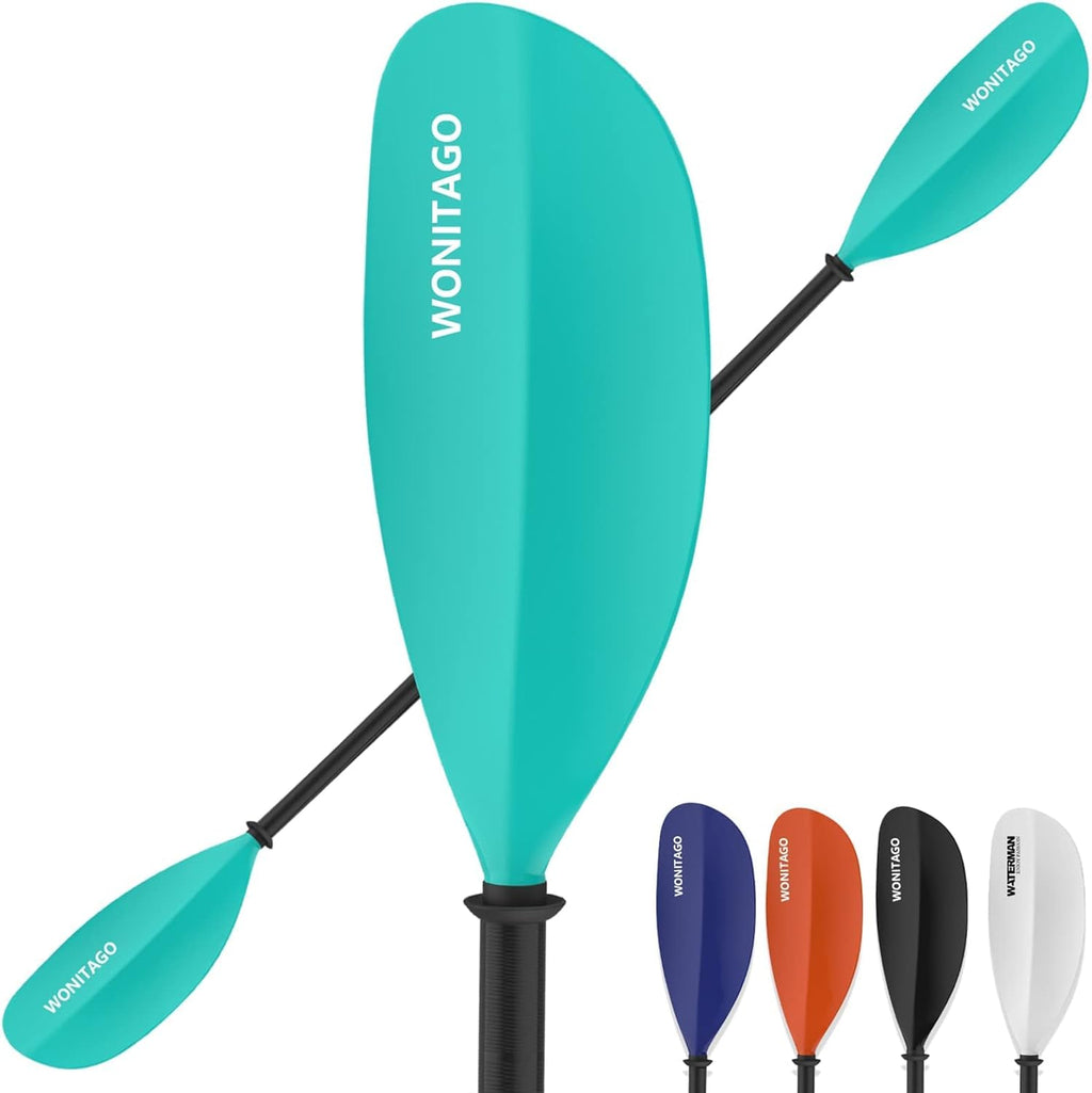 Fiberglass Kayak Paddle with Nylon Blades, 3 Piece, Pack of 2 Q956