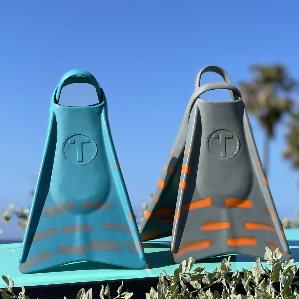 Swimfins Grey/Orange stripes XS W85087