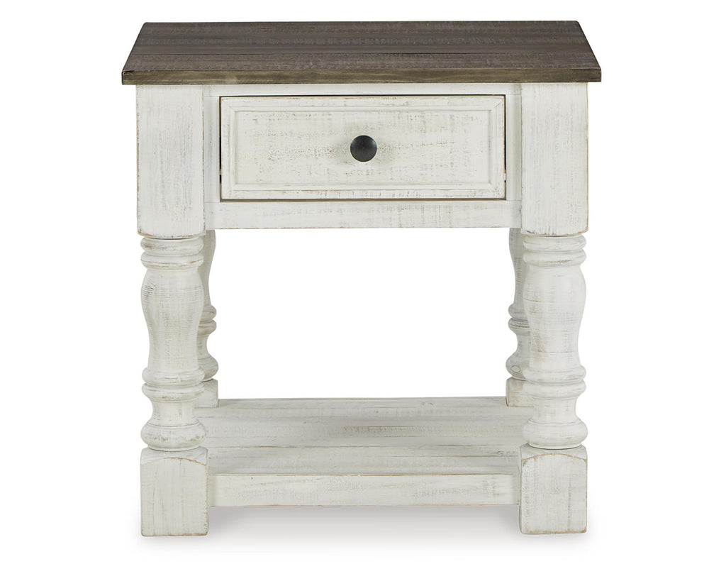 White/Gray End Table S72905