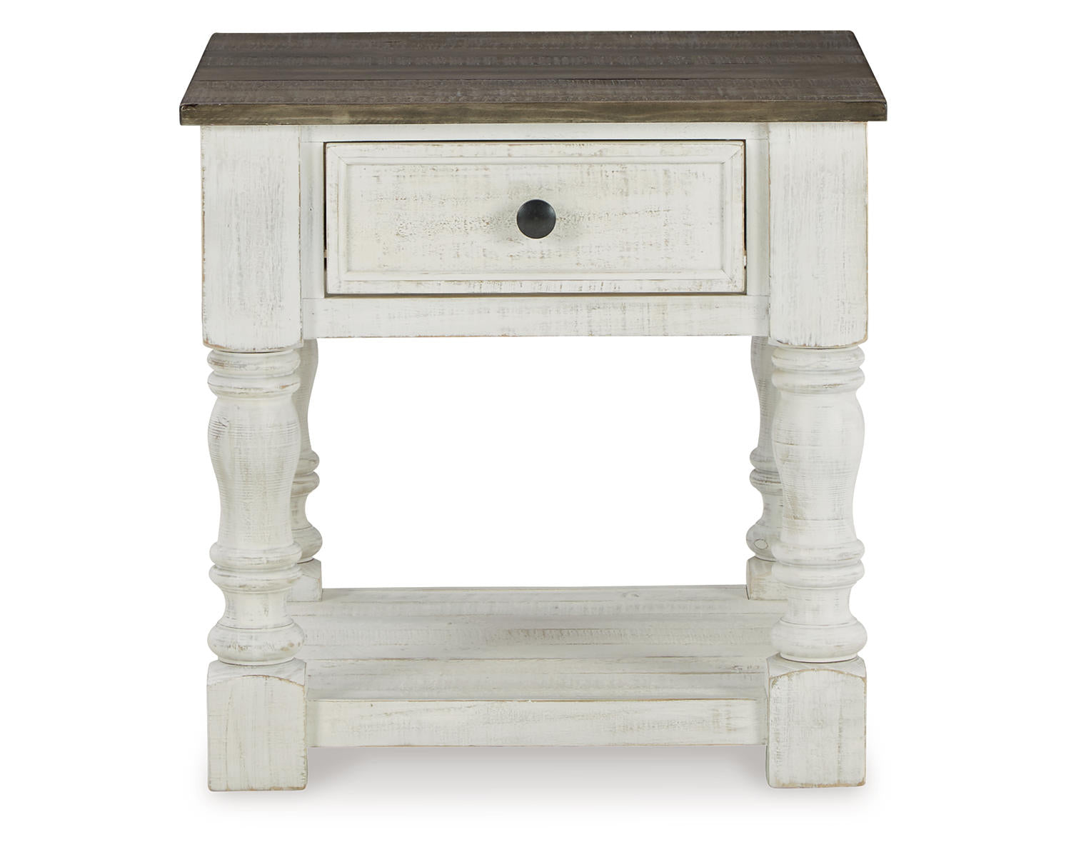 White/Gray End Table S72905