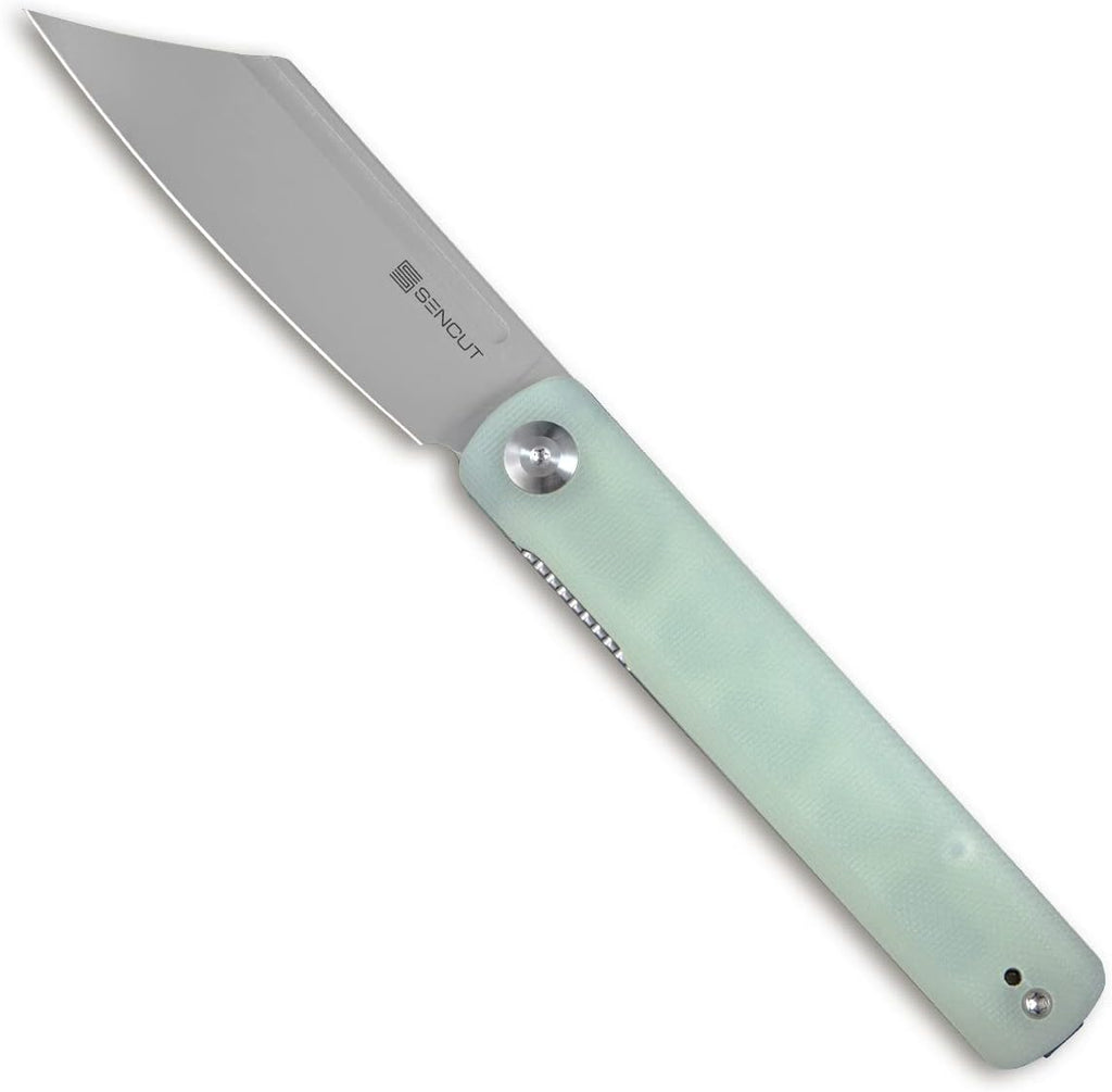 Folding Pocket Knife with Green Micarta Handle Y88142