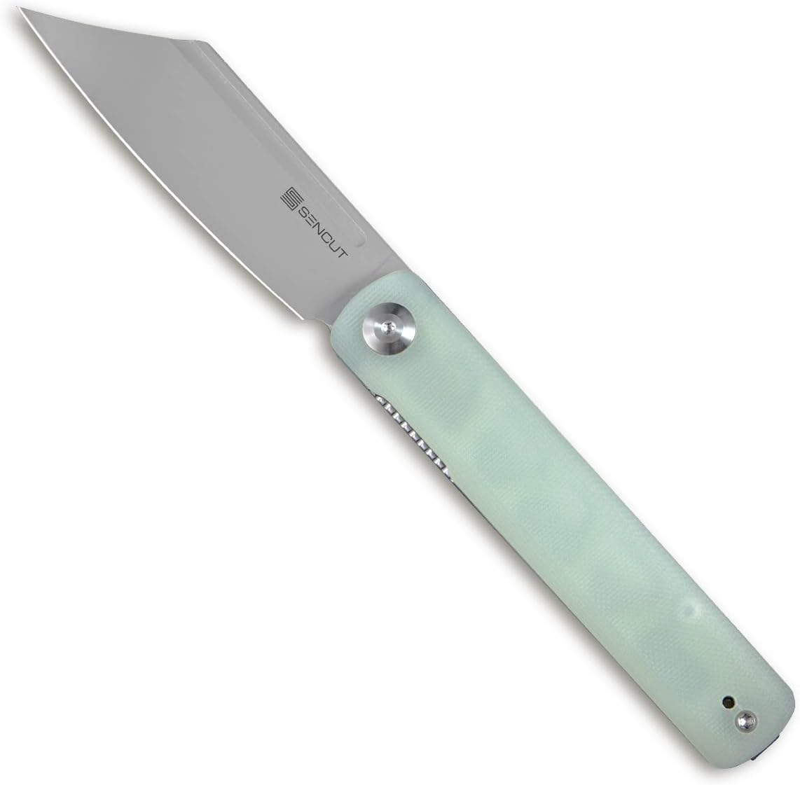 Folding Pocket Knife with Green Micarta Handle Y88142