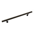Aluminum Wall Handrail with Mounts, 5& Length, Bronze Sand E624323