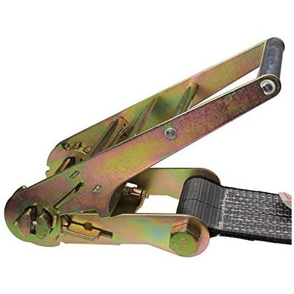 4 Inch X 30 Foot Blackline Ratchet Strap With Chain Extensions I30206