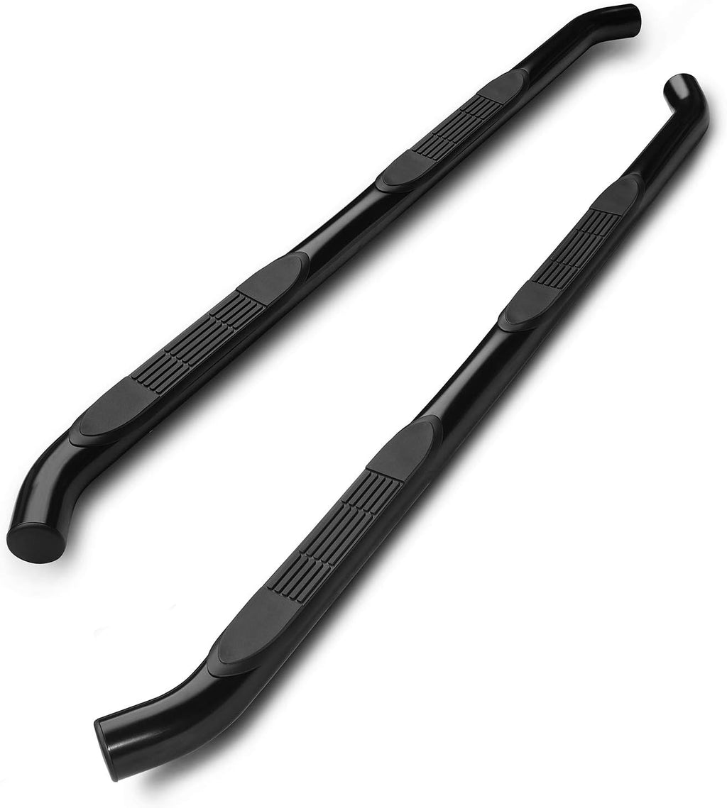 3” Texture Black Side Bars for Toyota Tacoma Double Cab Truck G420