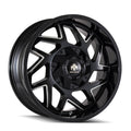 Black Milled 20x9 8x180 18mm Wheel K1498