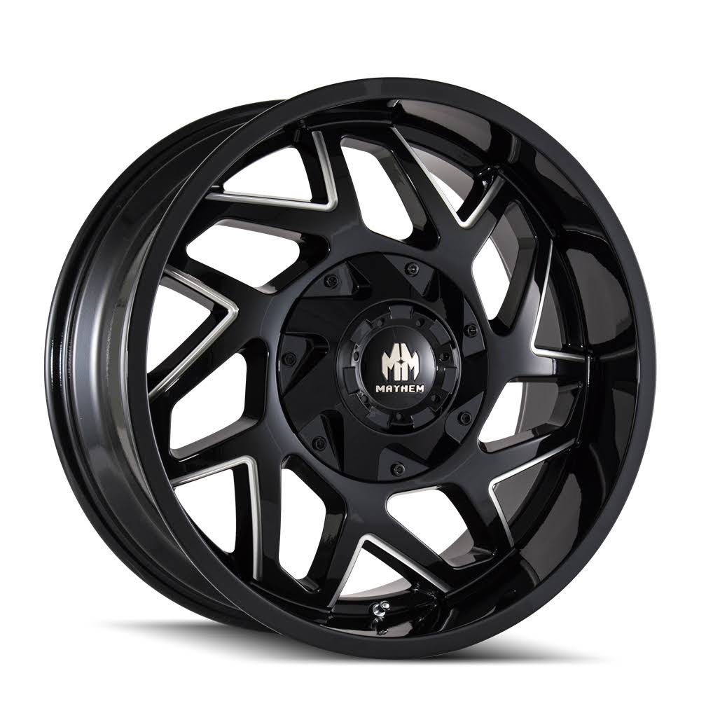 Black Milled 20x9 8x180 18mm Wheel K1498