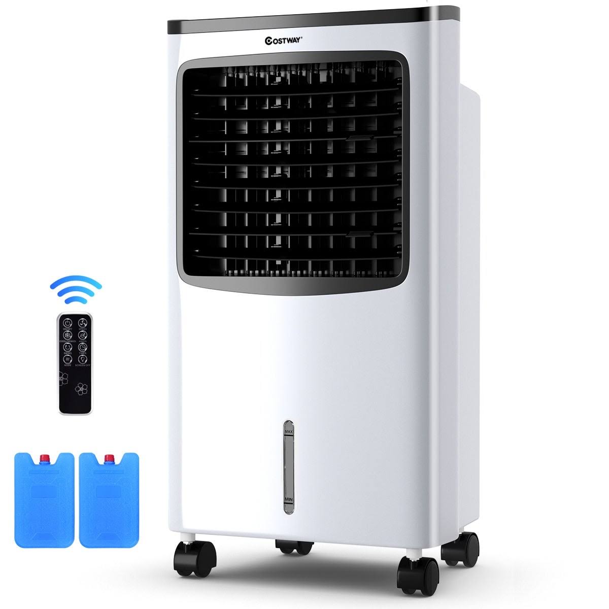 Black Portable Cooler Fan with Remote Control Q868